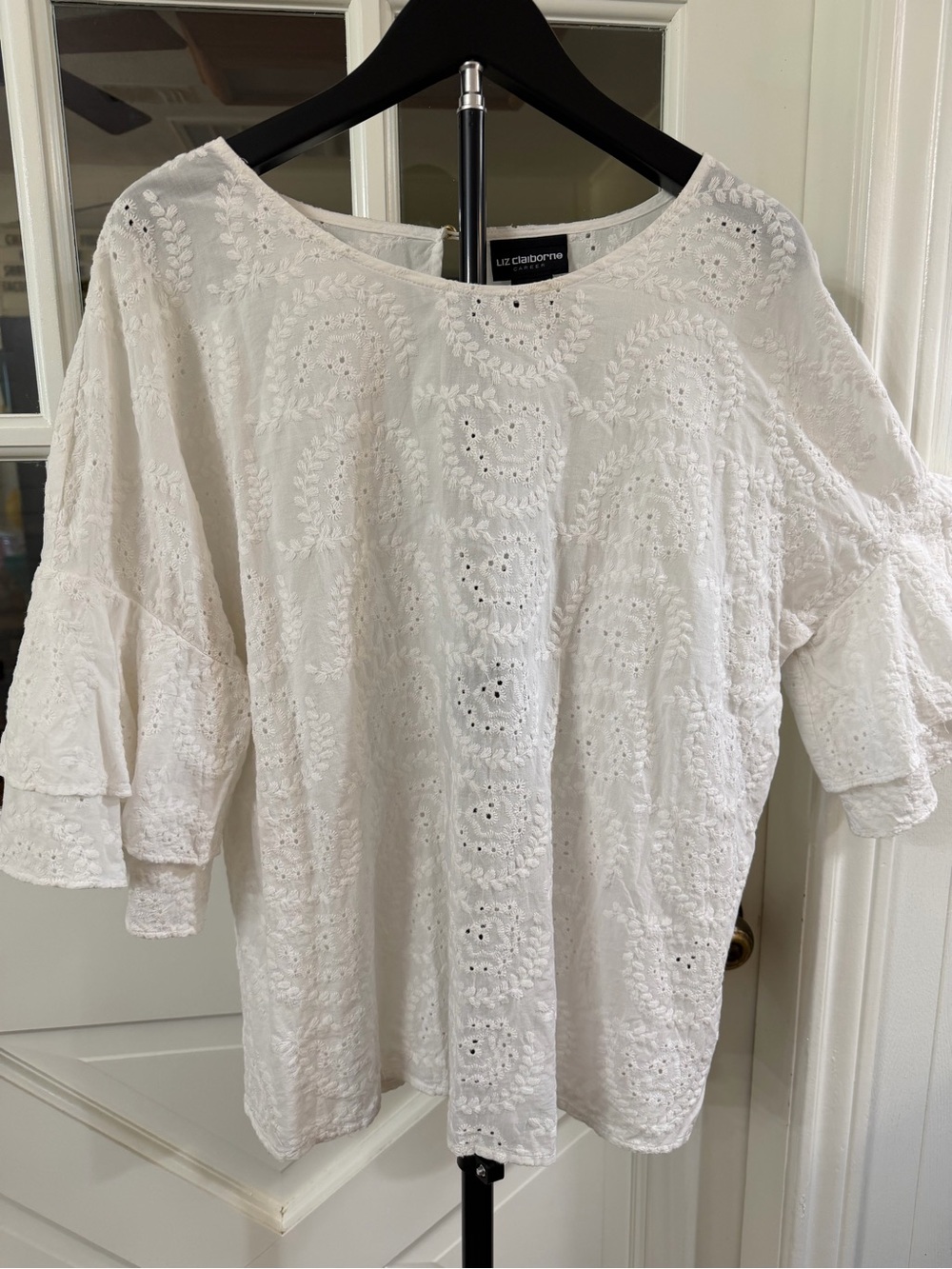 Liz Claiborne Career Eyelet Blouse
